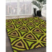 Machine Washable Transitional Black Brown Rug in a Family Room, wshpat2430org