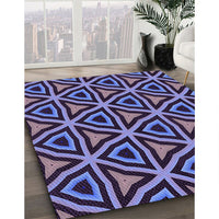 Patterned Dark Purple Rug, pat2430pur