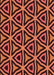 Patterned Bright Orange Rug, pat2430rd