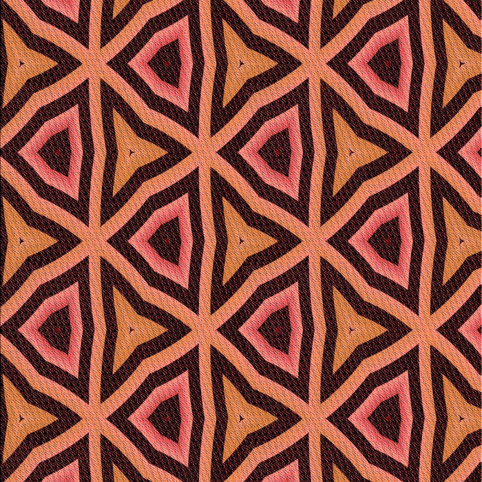 Patterned Bright Orange Rug, pat2430rd