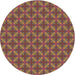 Square Machine Washable Transitional Copper Brown Rug in a Living Room, wshpat2431brn