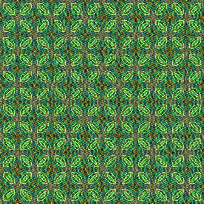 Round Patterned Army Green Rug, pat2431grn