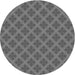 Square Patterned Gunmetal Gray Rug, pat2431gry