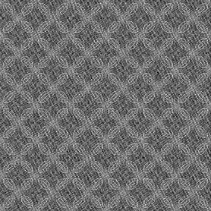 Round Patterned Gunmetal Gray Rug, pat2431gry