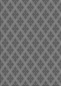 Machine Washable Transitional Gunmetal Gray Rug, wshpat2431gry