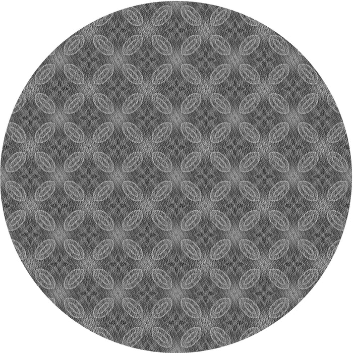 Square Machine Washable Transitional Gunmetal Gray Rug in a Living Room, wshpat2431gry