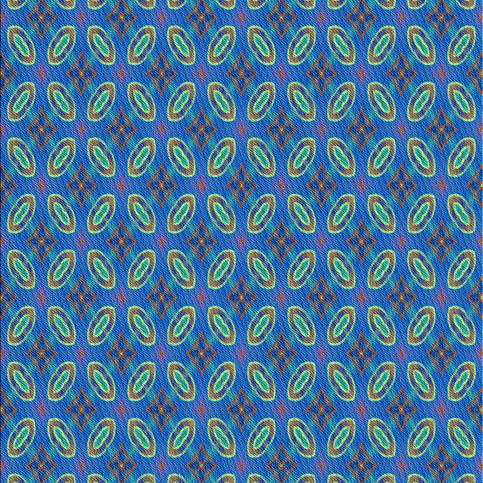 Machine Washable Transitional Sapphire Blue Rug, wshpat2431lblu