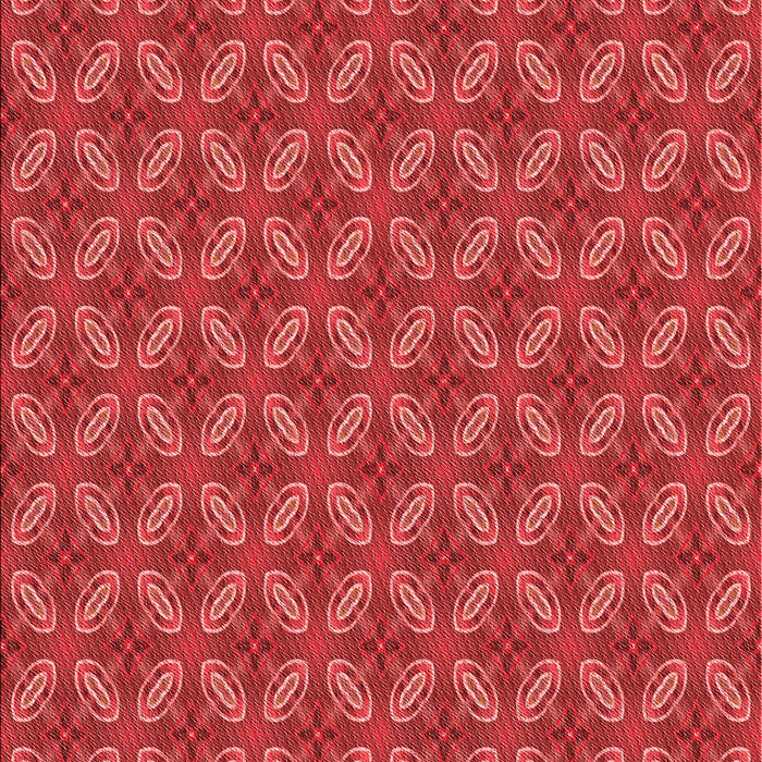 Patterned Red Rug, pat2431rd