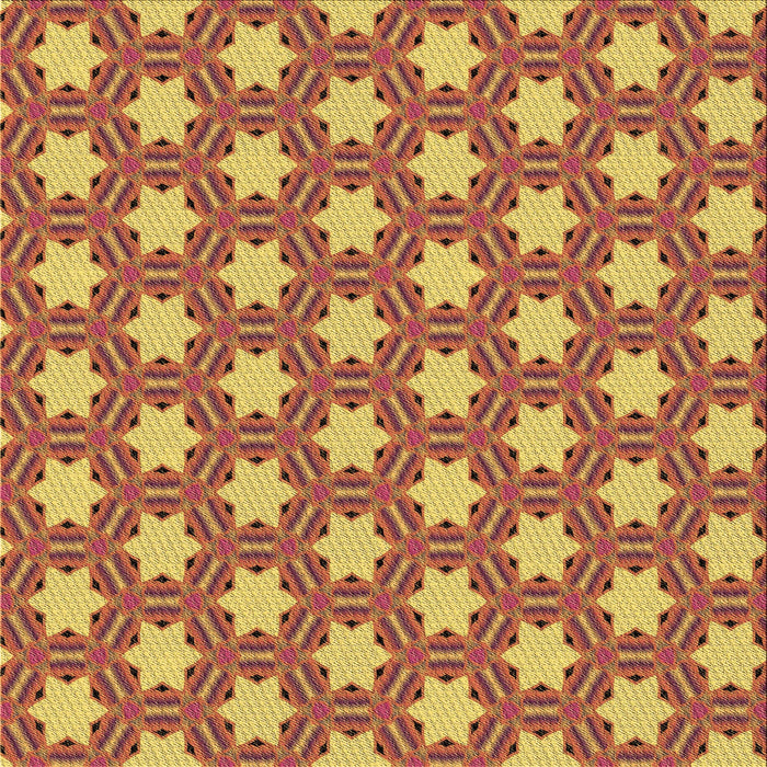 Round Patterned Red Rug, pat2432brn