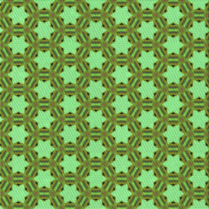 Round Patterned Green Rug, pat2432grn