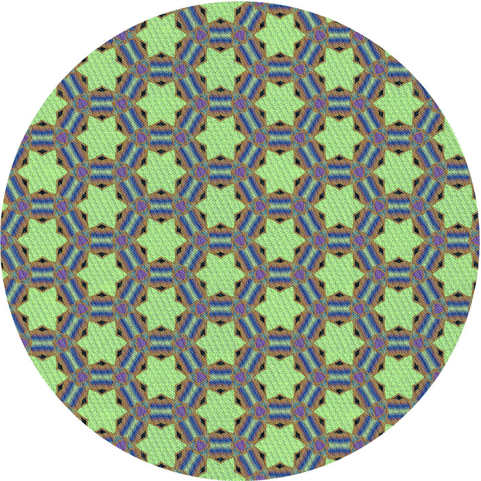 Square Patterned Purple Rug, pat2432lblu