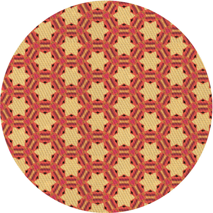 Square Machine Washable Transitional Orange Rug in a Living Room, wshpat2432org