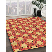 Patterned Orange Rug, pat2432org