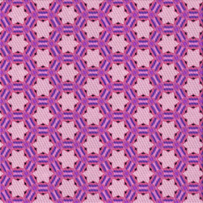 Round Patterned Magenta Pink Rug, pat2432pur