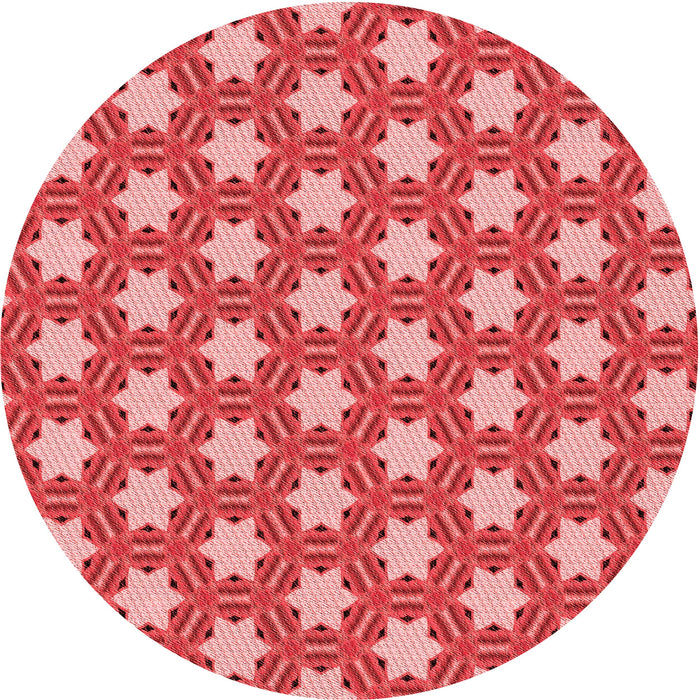 Square Machine Washable Transitional Pastel Red Pink Rug in a Living Room, wshpat2432rd