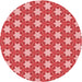 Square Machine Washable Transitional Pastel Red Pink Rug in a Living Room, wshpat2432rd