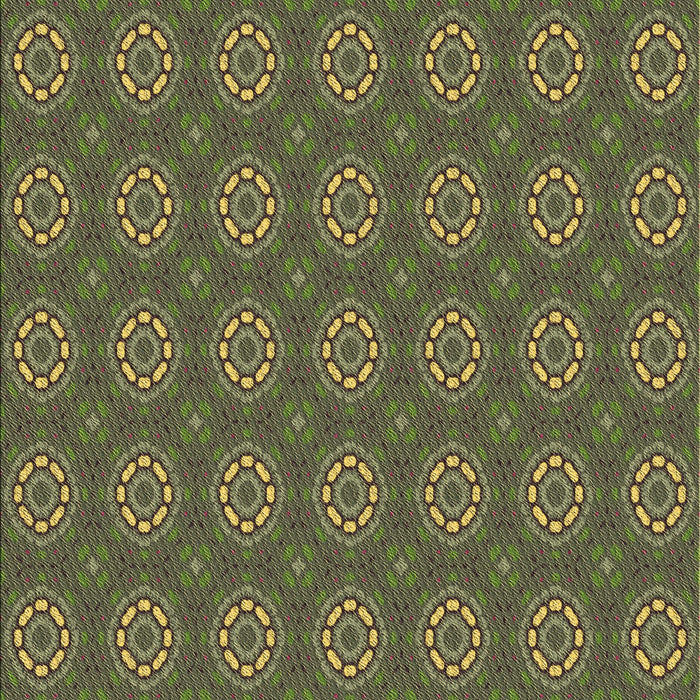 Machine Washable Transitional Army Green Rug, wshpat2433brn