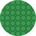 Square Patterned Green Rug, pat2433grn