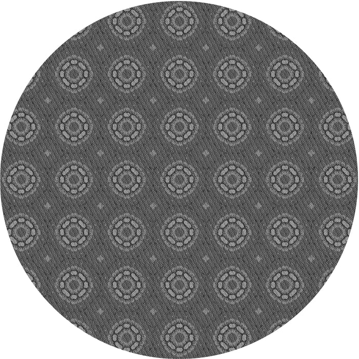 Square Patterned Gray Rug, pat2433gry