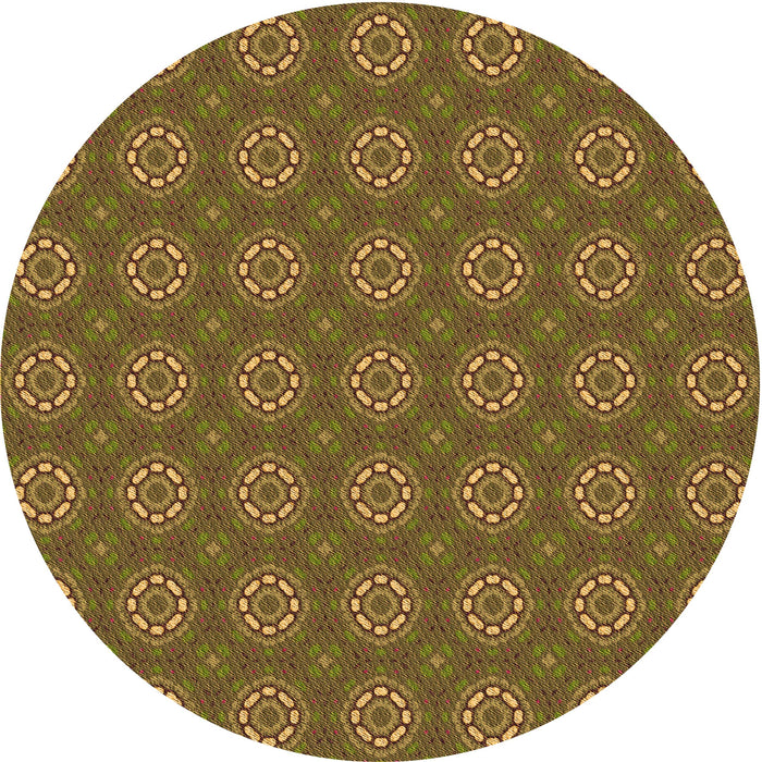 Square Machine Washable Transitional Dark Bronze Brown Rug in a Living Room, wshpat2433org