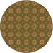 Square Machine Washable Transitional Dark Bronze Brown Rug in a Living Room, wshpat2433org