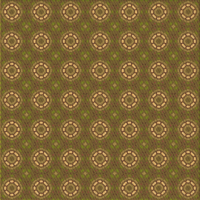 Round Patterned Dark Bronze Brown Rug, pat2433org