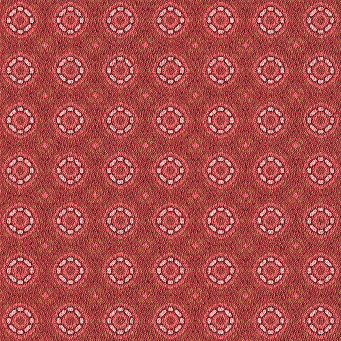 Round Machine Washable Transitional Orange Rug, wshpat2433rd