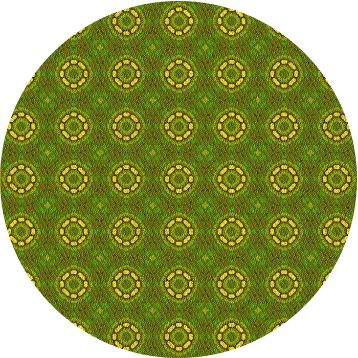 Square Machine Washable Transitional Pistachio Green Rug in a Living Room, wshpat2433yw