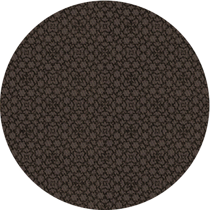 Square Machine Washable Transitional Dark Brown Rug in a Living Room, wshpat2434brn