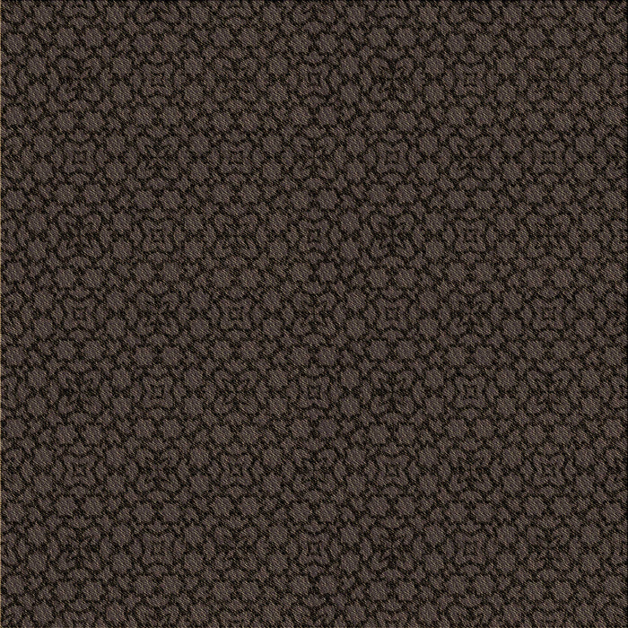 Round Patterned Dark Brown Rug, pat2434brn