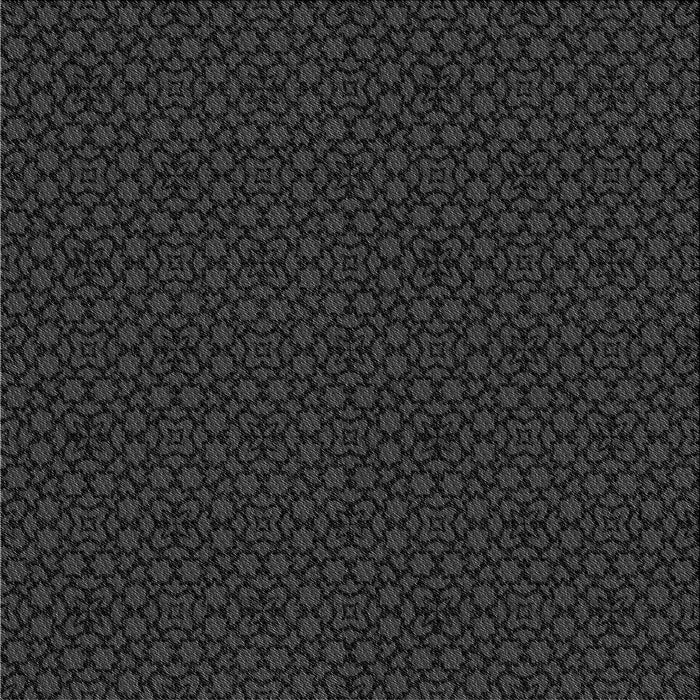 Round Patterned Midnight Gray Rug, pat2434gry