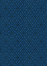 Machine Washable Transitional Blue Rug, wshpat2434lblu