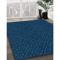 Patterned Blue Rug, pat2434lblu