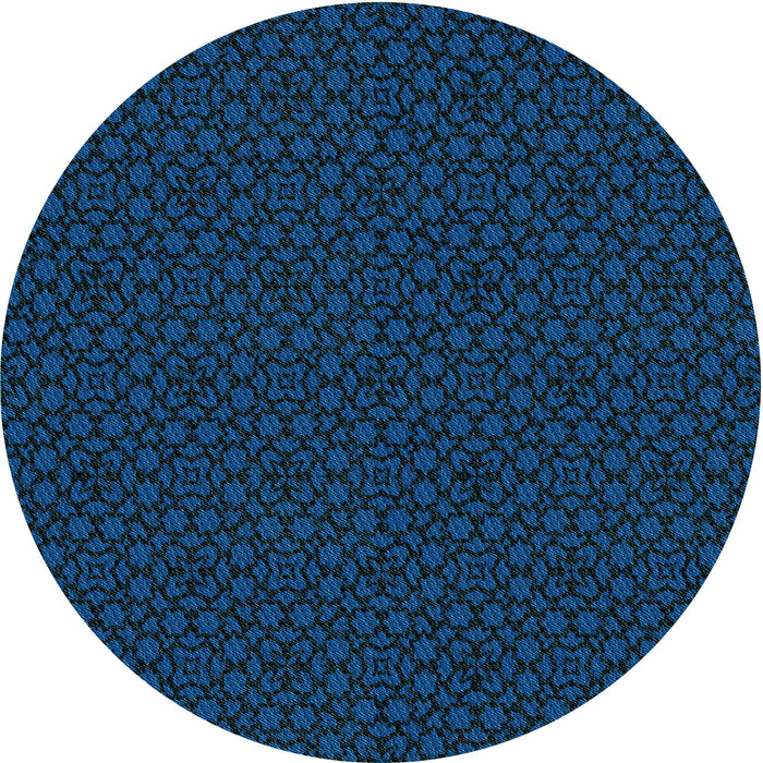 Square Machine Washable Transitional Blue Rug in a Living Room, wshpat2434lblu
