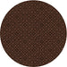 Square Patterned Saddle Brown Rug, pat2434org