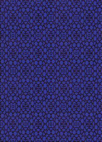 Machine Washable Transitional Blue Orchid Blue Rug, wshpat2434pur