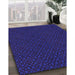 Machine Washable Transitional Blue Orchid Blue Rug in a Family Room, wshpat2434pur