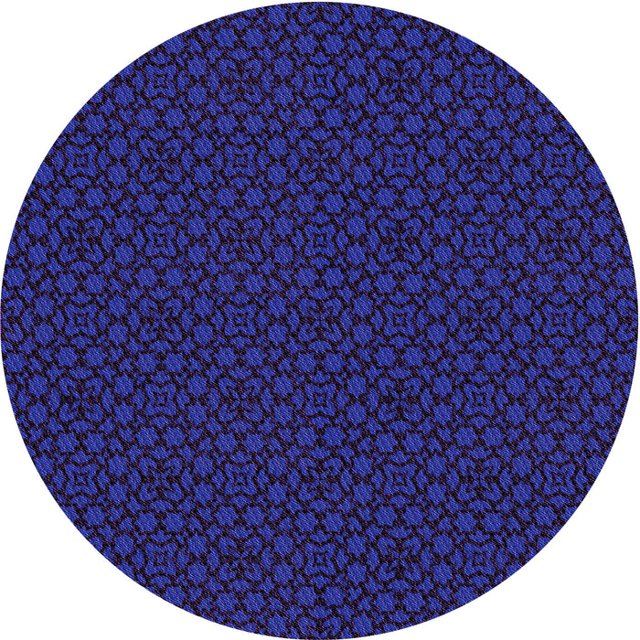Square Patterned Blue Orchid Blue Rug, pat2434pur