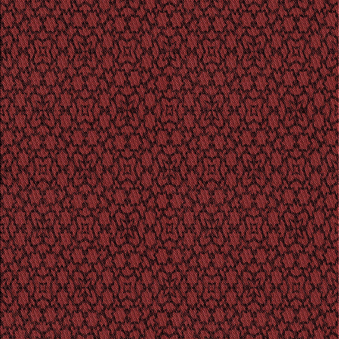 Patterned Red Rug, pat2434rd