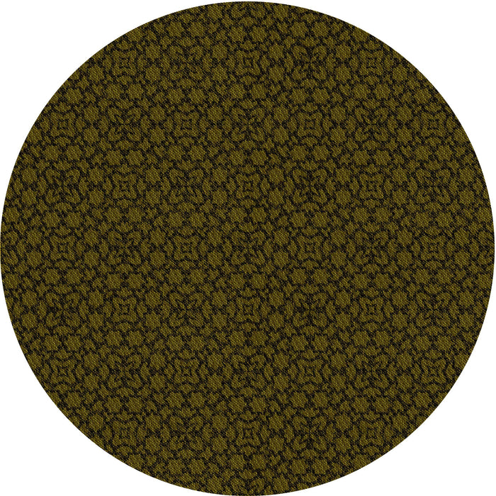 Square Patterned Dark Bronze Brown Rug, pat2434yw