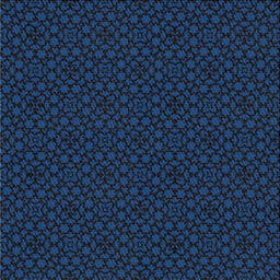Square Patterned Blue Novelty Rug, pat2434