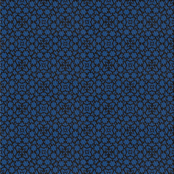Square Patterned Blue Novelty Rug, pat2434