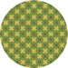 Square Machine Washable Transitional Pistachio Green Rug in a Living Room, wshpat2435brn