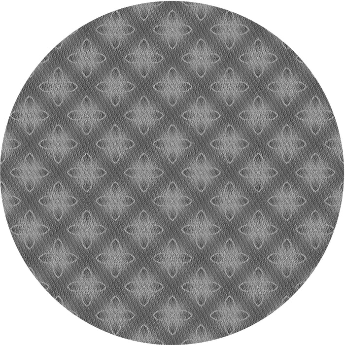 Square Machine Washable Transitional Grey Gray Rug in a Living Room, wshpat2435gry