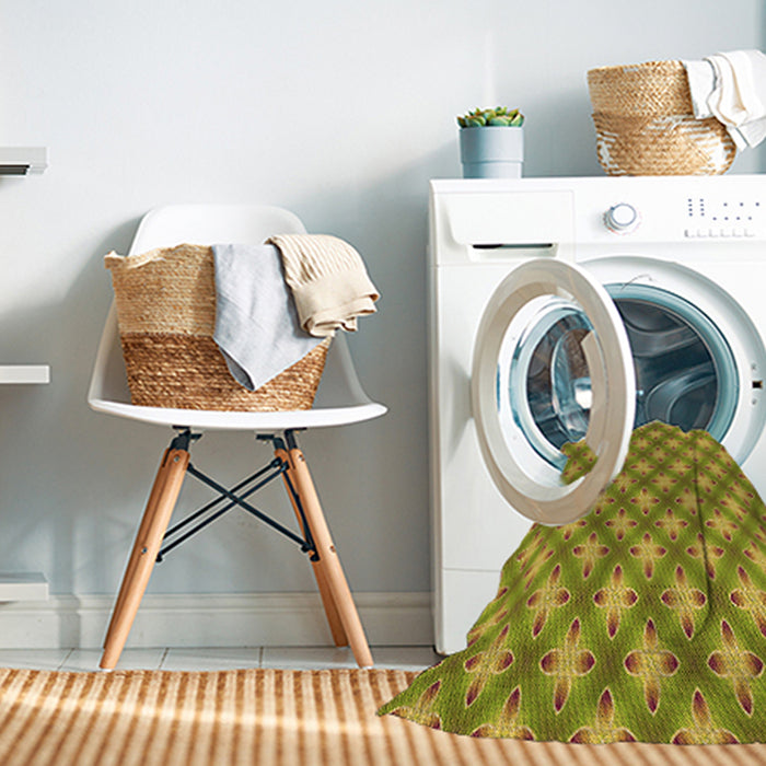 Machine Washable Transitional Brown Rug in a Washing Machine, wshpat2435org