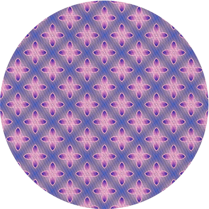 Square Machine Washable Transitional Purple Violet Purple Rug in a Living Room, wshpat2435pur