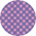 Square Machine Washable Transitional Purple Violet Purple Rug in a Living Room, wshpat2435pur