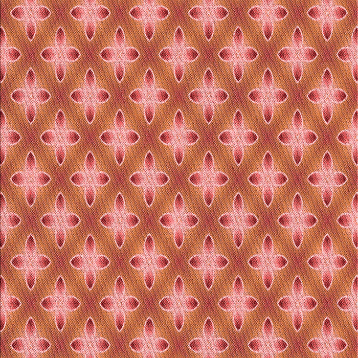 Patterned Coral Orange Rug, pat2435rd