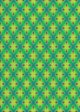 Patterned Emerald Green Novelty Rug, pat2435