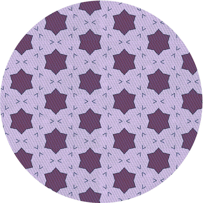Square Patterned Mauve Purple Rug, pat2436blu